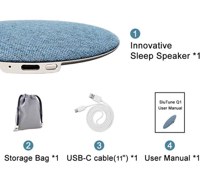 Ultra-Thin 11mm Bone Conduction Sleep Speaker