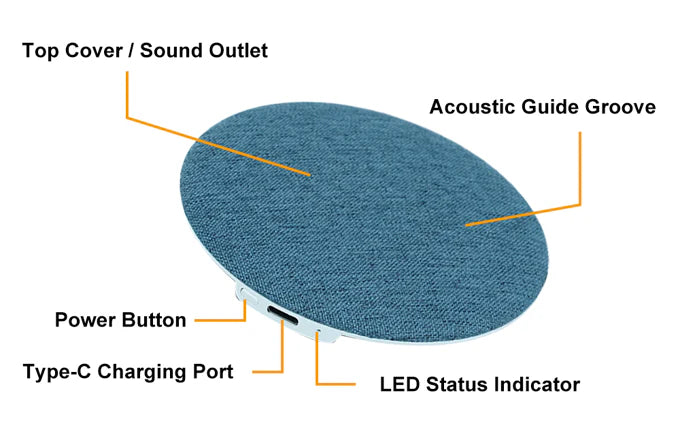 Ultra-Thin 11mm Bone Conduction Sleep Speaker
