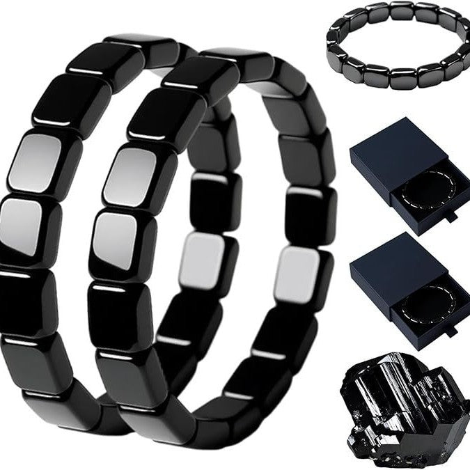 Hematite Stretch Square Bead Bracelet