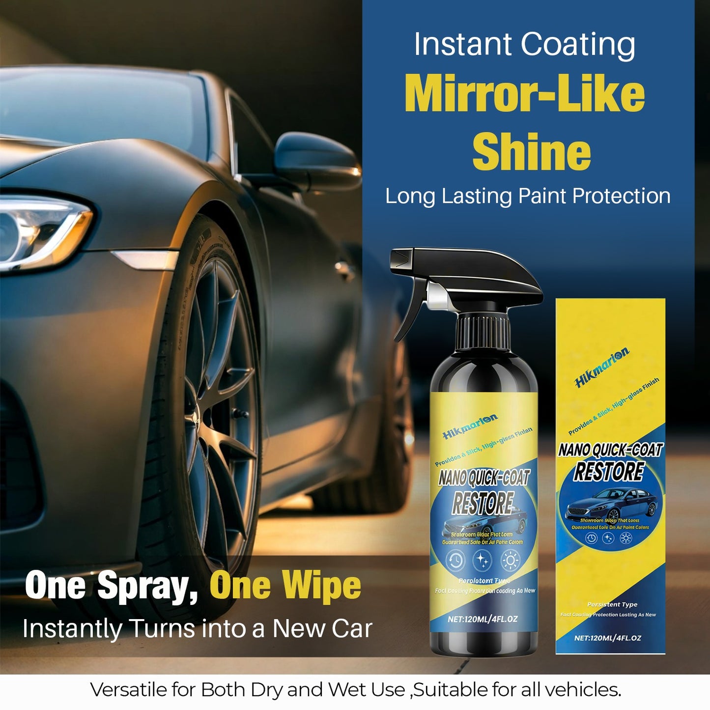Car Nano Quick-Coat Restore-Coating Spray